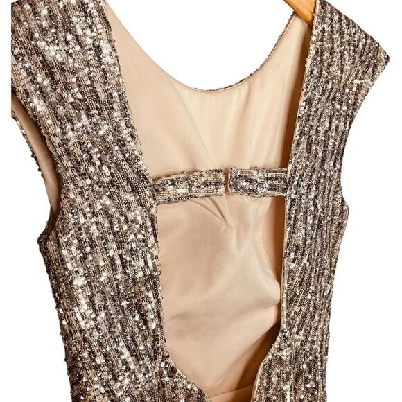 Odrella Bayan Elbise Sequin Floor Length Gown - Picture 13 of 16